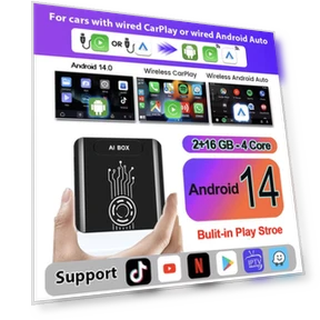 Wireless CarPlay Android Auto Adapter — Foam, COOKING-MALL