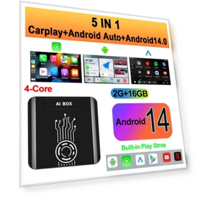 Wireless CarPlay Android Auto AI Box — In-Dash, COOKING-MALL