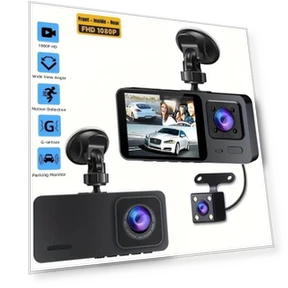 3-Channel Car Dash Camera — Rearview Cameras for Cars, LIAESMART