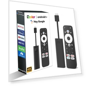 Google Certified Android TV Stick — Streaming Devices, Dcolor
