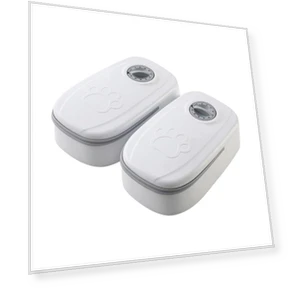 Automatic Pet Feeder with Timer and Double Bowl — Feeders, L.RIDING PULO