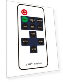 Bluetooth Remote Control for Smart LED Strip — Selfie Lights, HomeHarmony