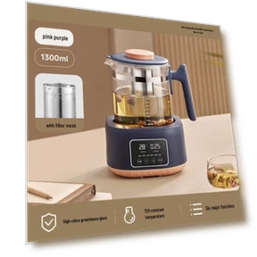 Electric Kettle with Milk Warmer and Smart Temperature Control — Kettles & Tea Machines, TrendVibeCN