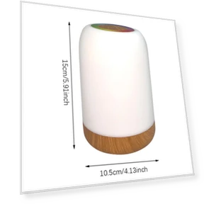 LED Touch Lamp with Adjustable RGB Color — Desk & Table Lighting, TOP-MALL-001