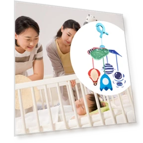 Mobile Baby Crib with Sensory Learning — Infant & Early Childhood Playthings, Closet of Beauty