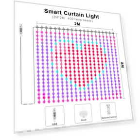 Programmable Smart Bluetooth LED Window Curtain — LED Strips, MALITAI