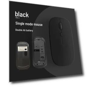 Silent Bluetooth Mouse with Dual Batteries — Keyboards, Smarter than future