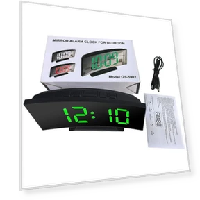 Silent Design Digital LED Alarm Clock with Large Display — Clocks, Daily necessities-V