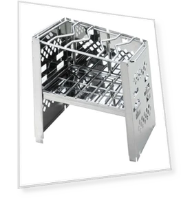 Silver BBQ Bonfire Smart — Grill Carts, CAPTAIN STAG