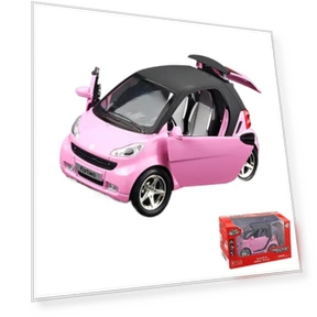 Simulation Benz Smart Alloy Model Car — Miniature Rides & Collectibles, Fourall-Model Cars