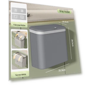 Smart Automatic Induction Trash Can with Lid — Waste Management Solutions