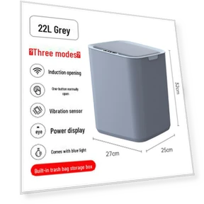 Smart Automatic Induction Trash Can with Lid — Waste Management Solutions