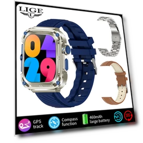 Smart Watch with GPS Tracker, Bluetooth Calling, and Wireless Charging — Smartwatches, LIGE