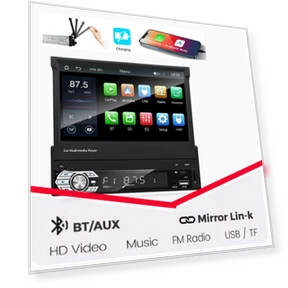 Universal 7-inch Car Stereo with CarPlay and Android Auto — In-Dash, Auto Accessories Home