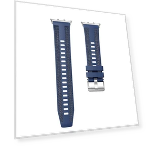 Watch Strap in Dark Blue with Silver Connector — Smartwatches, Honor