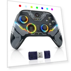 Wireless Bluetooth Controller with Hall Linear Trigger — Gaming Controllers, Modern Home Furnishing