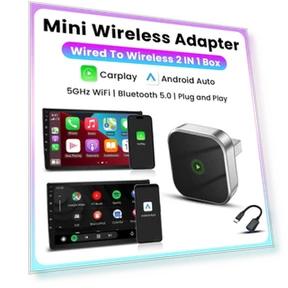 Wireless CarPlay and Android Auto Adapter — Phone Accessories, Meiteai-Car&Motor