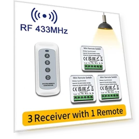 Wireless Radio Frequency Light Switch — Ceiling Fan Wall Controls, saimili