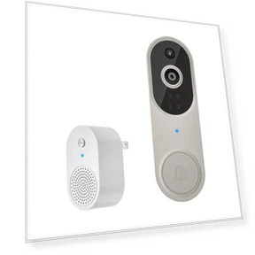 1080p Video Doorbell with AI Motion Detection — Smart Home Security, electronic