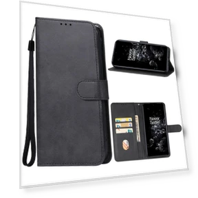 Calf Texture PU Leather Wallet Case Flip Folio Stand Magnetic Protective Phone Cover with Strap — Flip Cases, Smartwatch 2025