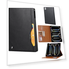 Leather Tablet Cover with Card Slot — Keyboard Cases, Smartwatch 2025
