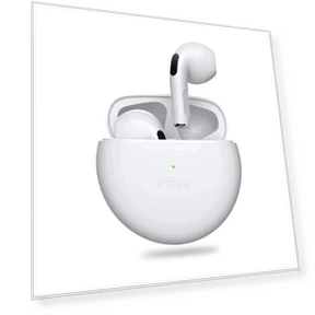 Pro 6 TWS Bluetooth Earbuds — In-Ear Headphones, pffee Phone Accessories