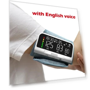 Rechargeable Voice Player with Smart Touch Screen for Blood Pressure Measurement on Arm — Wearable Accessories, Schbit Health Mall