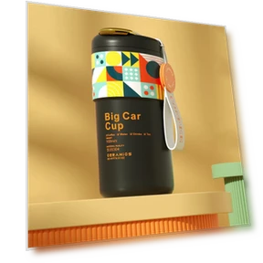 Smart Temperature Display Insulated Coffee Mug — Beverage Warmers, odeer