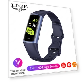 Sports Smart Watch with USB Charging, Bluetooth, Waterproof Fitness Tracker — Smartwatches, LIGE