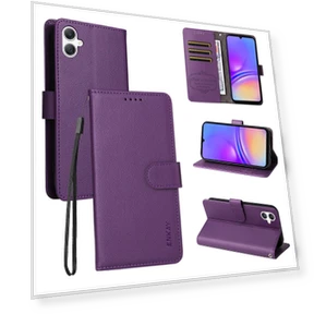 Wallet Case with Strap RFID Blocking Leather Stand Phone Cover — Basic Cases, Smartwatch 2025