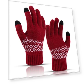 Winter Warm Wool Knitted Touchscreen Gloves — Cold Weather Gloves, Popularity-Sun home