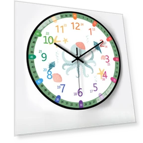 12-inch Automatic Synchronization Radio Wall Clock — Clocks, Window glass film