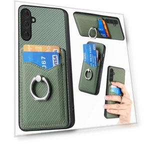 Case with Card Holder Ring Kickstand — Bumpers, Smartwatch 2025