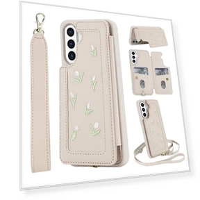 Case with Embroidered Tulips — Phone Accessories, Smartwatch 2025