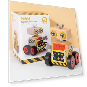 Children's Robot Constructor Set for Building a Car — Construction Kits, Super Go