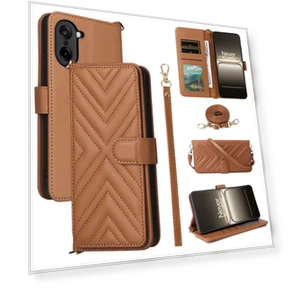 Leather Phone Case with Shoulder/Wrist Strap — Phone Accessories, Smartwatch 2025