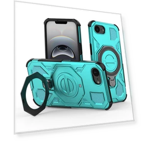 Magnetic Case with Rotating Metal Stand — Phone Accessories, Smartwatch 2025