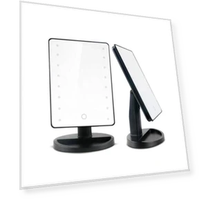 Portable LED Touch Makeup Mirror with Light — Handheld, Polaris star