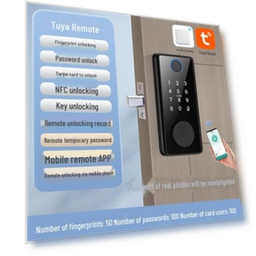 Smart Door Lock with Fingerprint Scanner — Biometric Security, Apex Gear