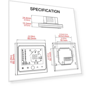 Smart Wi-Fi Thermostat Temperature Controller — Home Climate Control, JMS tops