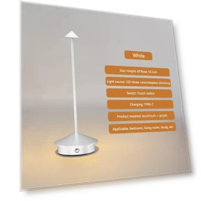 Cordless Table Lamp Touch Sensor Rechargeable Desktop Night Light LED Reading Lamp — Desk & Table Lighting, HIMO Group