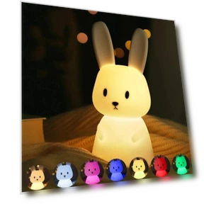 LED Night Light with Silicone Rabbit — Lamps & Shades, TOP-MALL-001