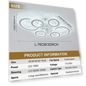 Smart Ceiling Fan with LED Light — Ceiling Fan Lighting Solutions, Good Household Items