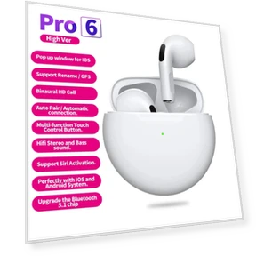 Wireless Earbuds Pro6 TWS — In-Ear Headphones, Uav parts center
