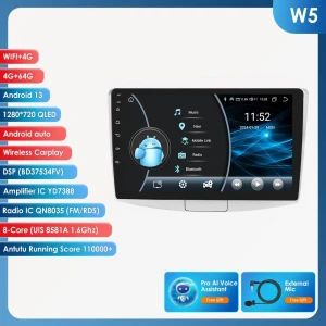 Android 13 Car Radio for VW Passat B7 CC (2010-2015) with GPS Navigation and CarPlay — Car Infotainment System, Hizpo