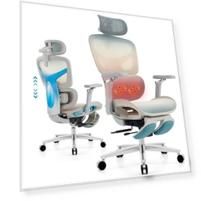 Ergonomic Home Office Desk Chair with Massage Lumbar Support, 4D Headrest & 5D Armrests, Reclining Big and Tall 400 lbs... — Desk Chairs, COTYFLY