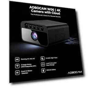 Hidden Camera with Cloud, 4K HD WiFi Mini Spy Camera 150° View Video, Wireless Indoor Surveillance Secret Camera, Smart... — Cameras & Monitors, AOBOCAM