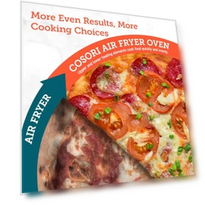 Smart 12-in-1 Air Fryer Toaster Oven Combo — Toaster Ovens, Cosori