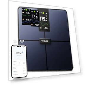 Smart Scale for Body Weight with Color Display — Body Composition Analysis, YINOLIFE