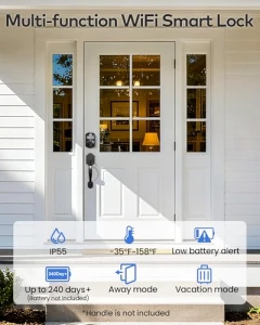 WiFi Smart Lock with Fingerprint and Keypad — Smart Lock, TEEHO